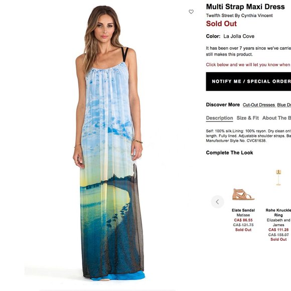Twelfth Street by Cynthia Vincent Dresses & Skirts - Twelfth Street by Cynthia Vincent Multi Strap Maxi Dress